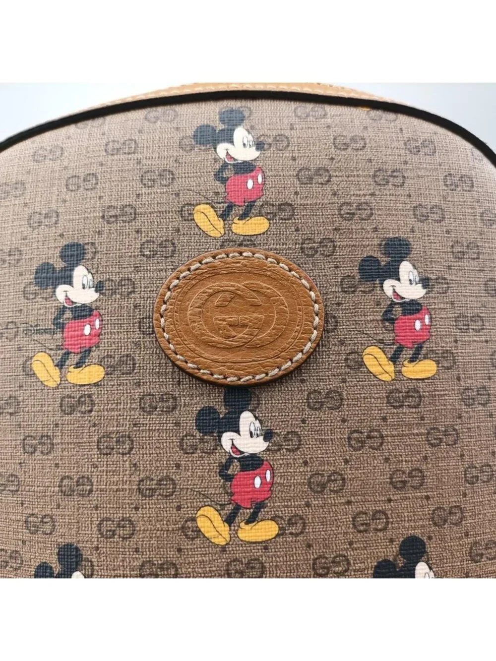 Gucci Three Little Pigs Brown Leather Backpack